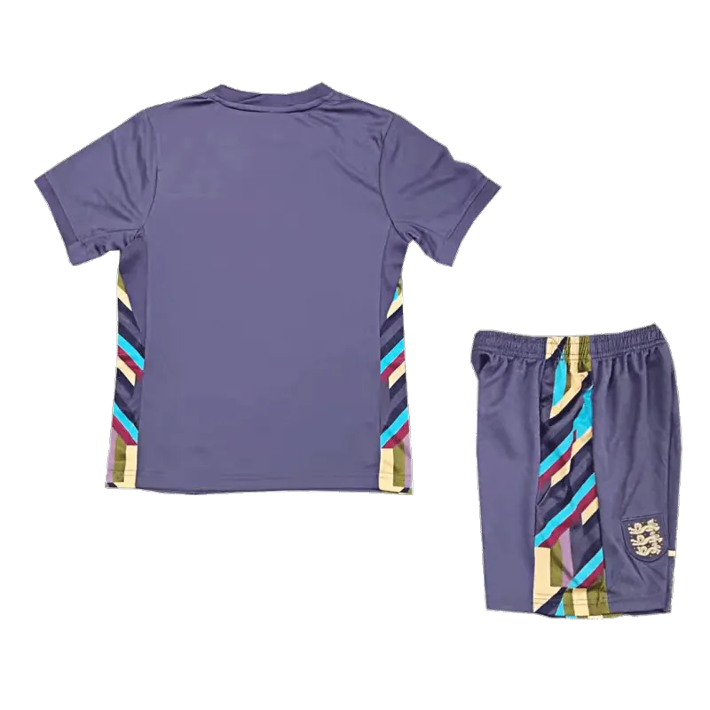 Kids England Away Soccer Socks 2024 Children Apparel