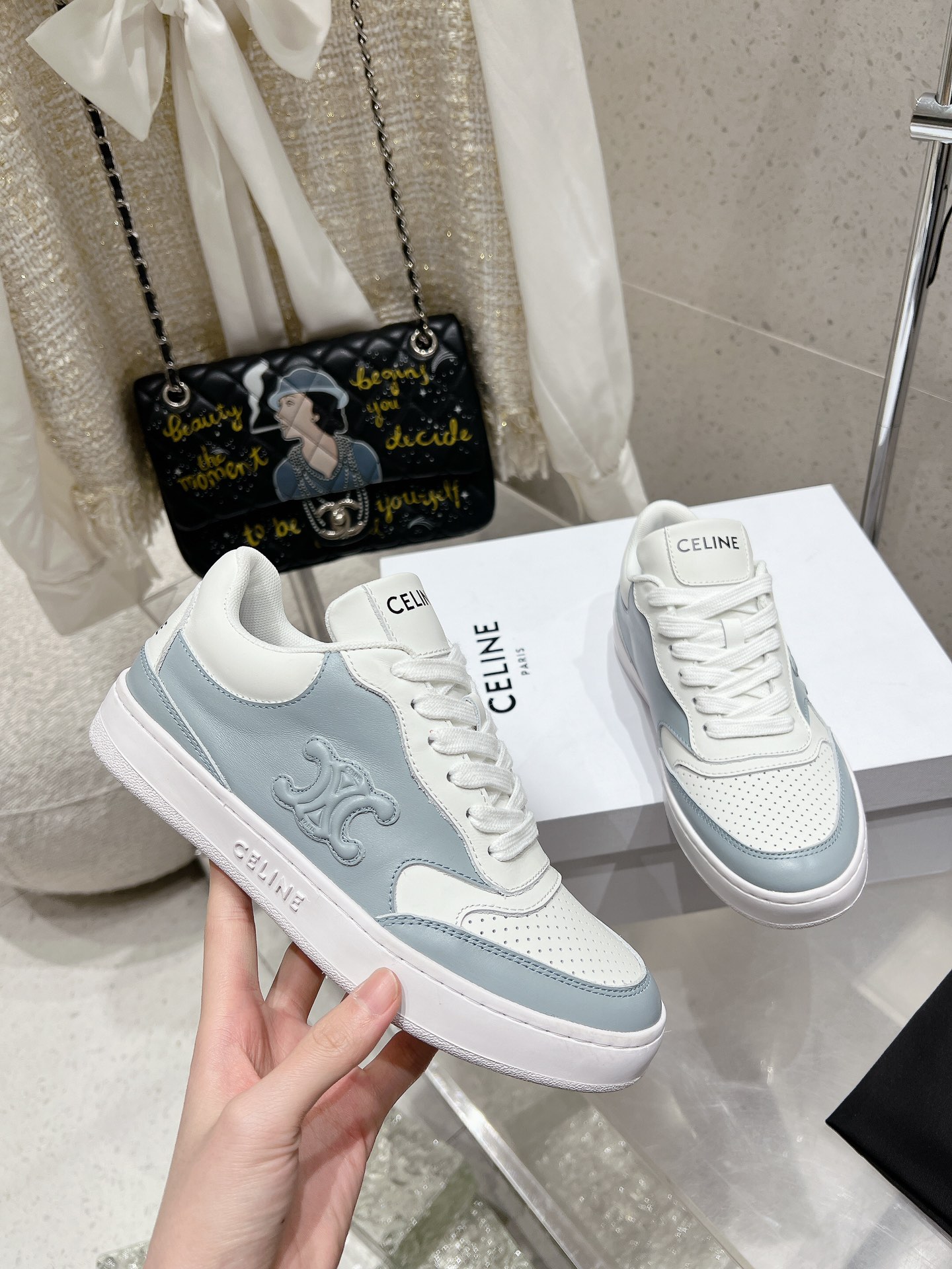 Celine Men's Leather Sneaker