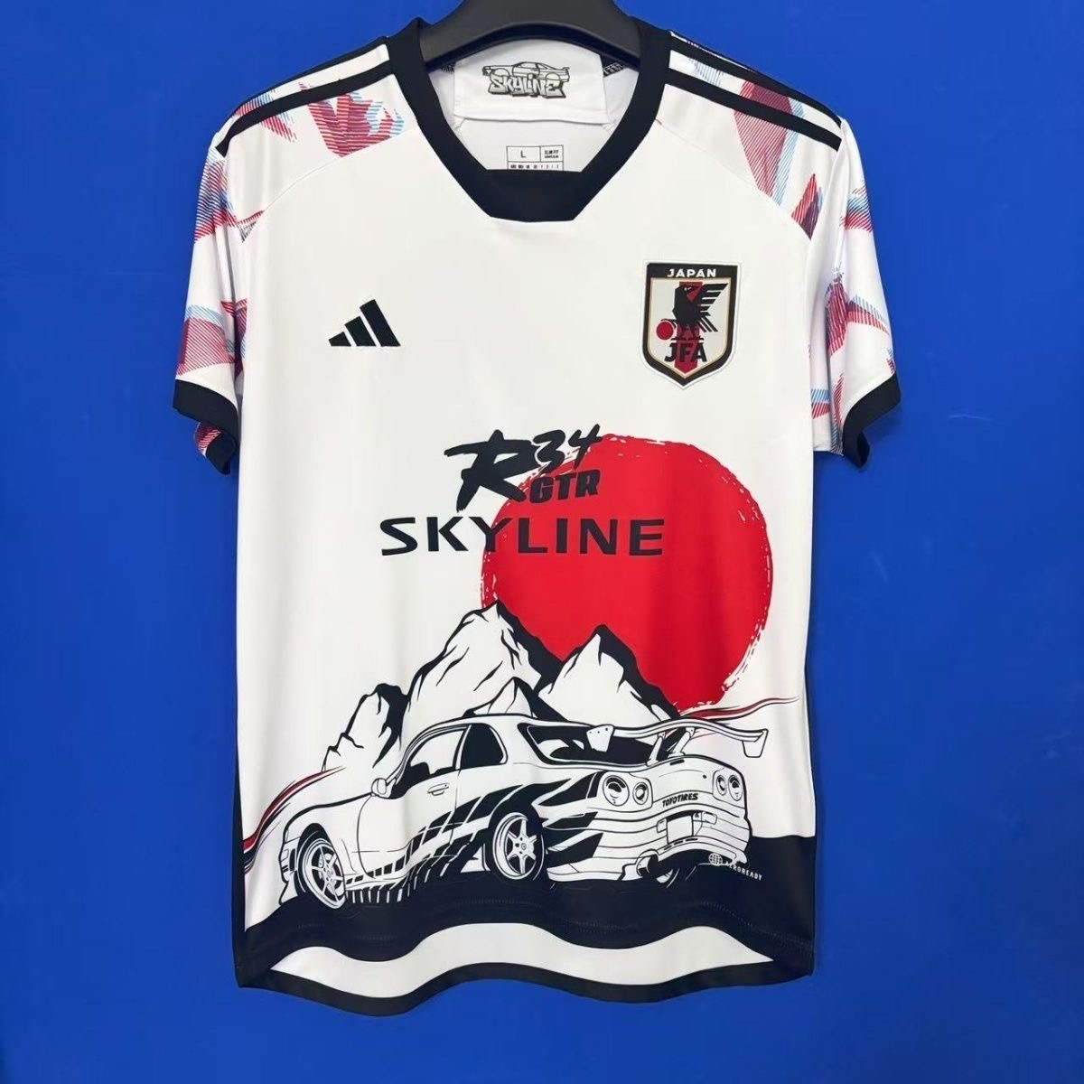 Japan 26-27 Racing Football Training National Team Fan Sports Short-sleeved Shirt