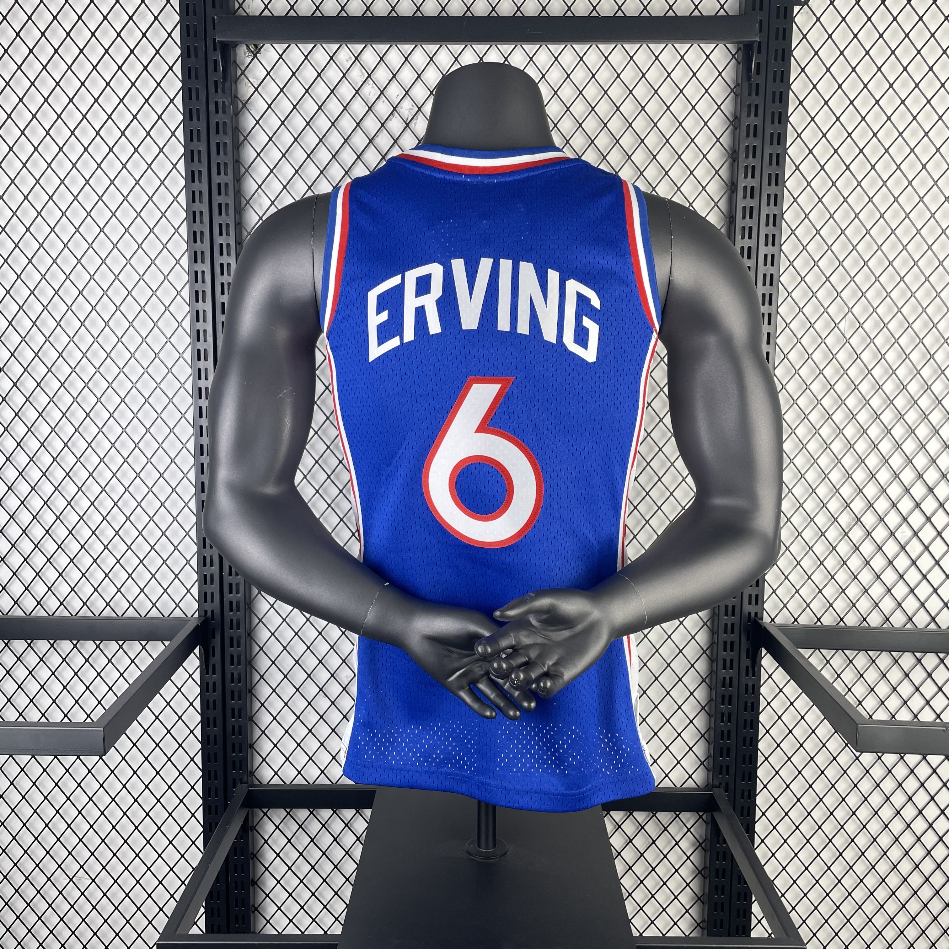 MN Heat-Pressed Retro Jersey: SW 76ers 1982/83 Season, Blue, #6, Juliet Irving
