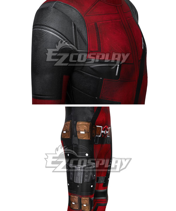 Kids Marvel Deadpool 2 Wade Wilson Zentai Jumpsuit Cosplay Costume