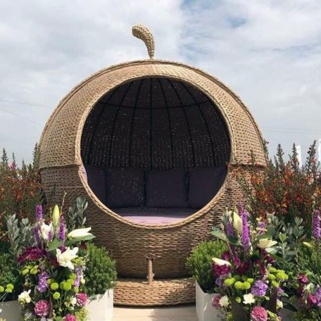 Bude Apple Rattan Garden Day Bed Sofa Lounger