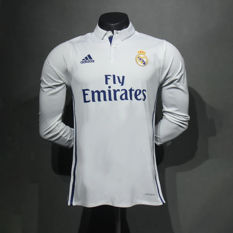Retro 16-17 Real Madrid home Long sleeve Player version