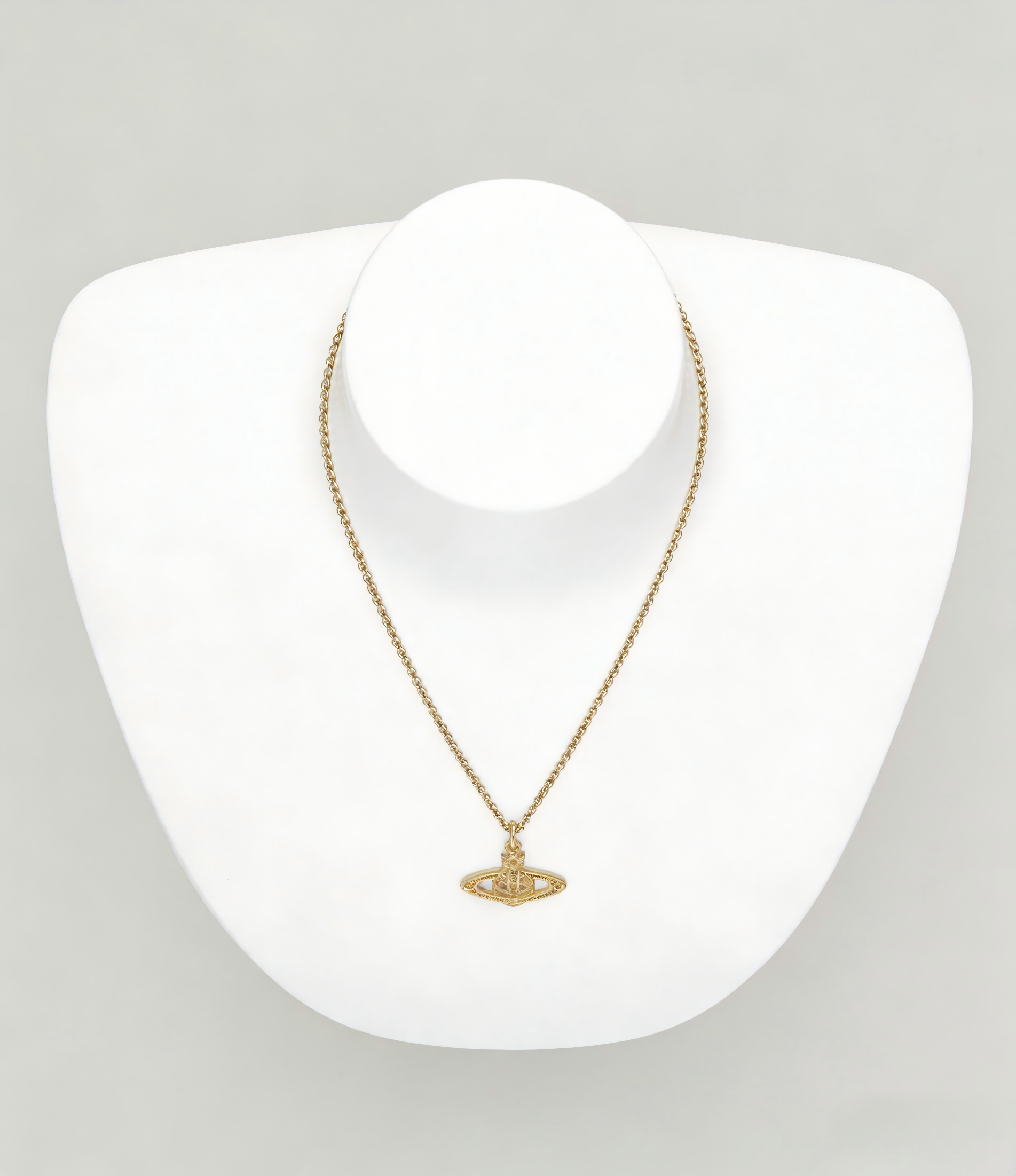 2026 New Vivienne Westwood Style Gold Saturn Pendant Necklace - Minimalist Celestial Jewelry for Women