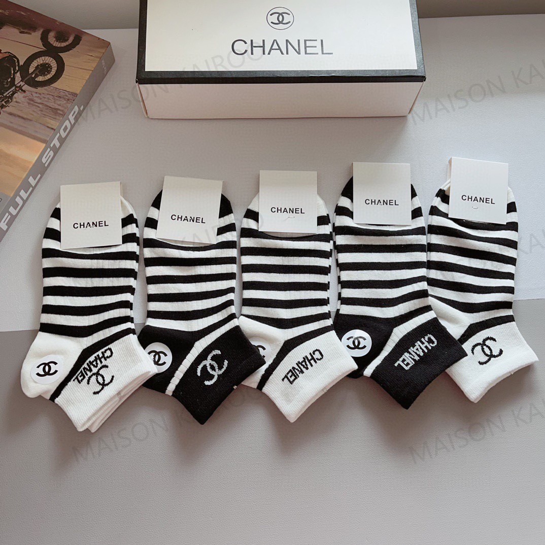 Chanel Socks 5-Pack - KAIROO