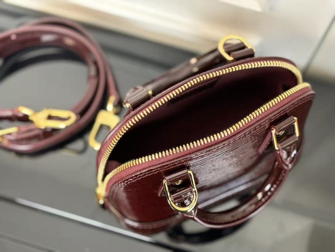 Louis Vuitton 2025 Burgundy Classic Alma Bag