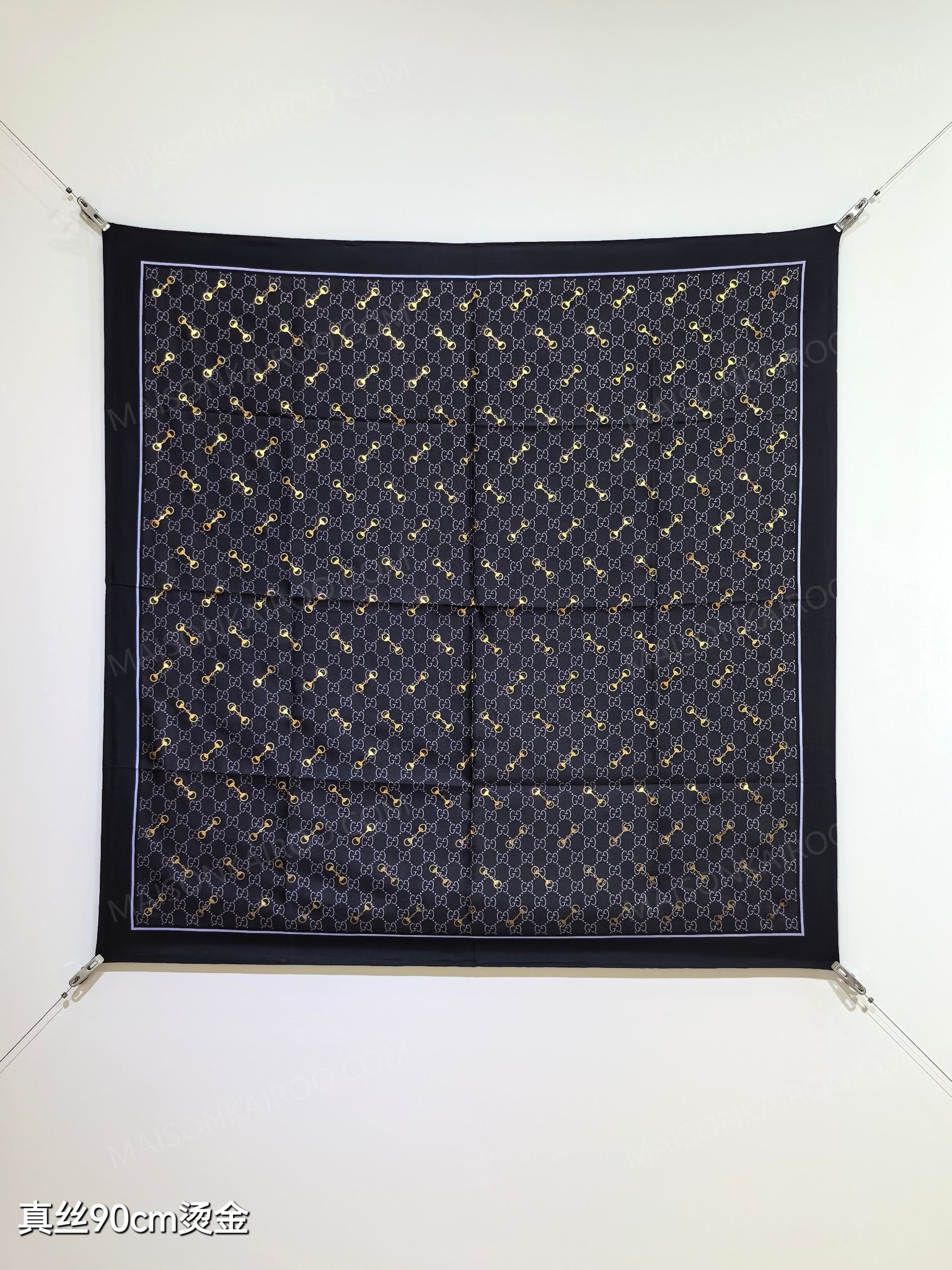 Gucci Hot Stamping GG Square Scarf - KAIROO