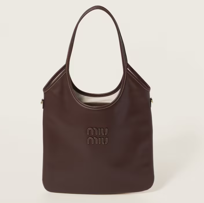 Miu Miu  Heather Ivy Leather Tote Bag 5BG231