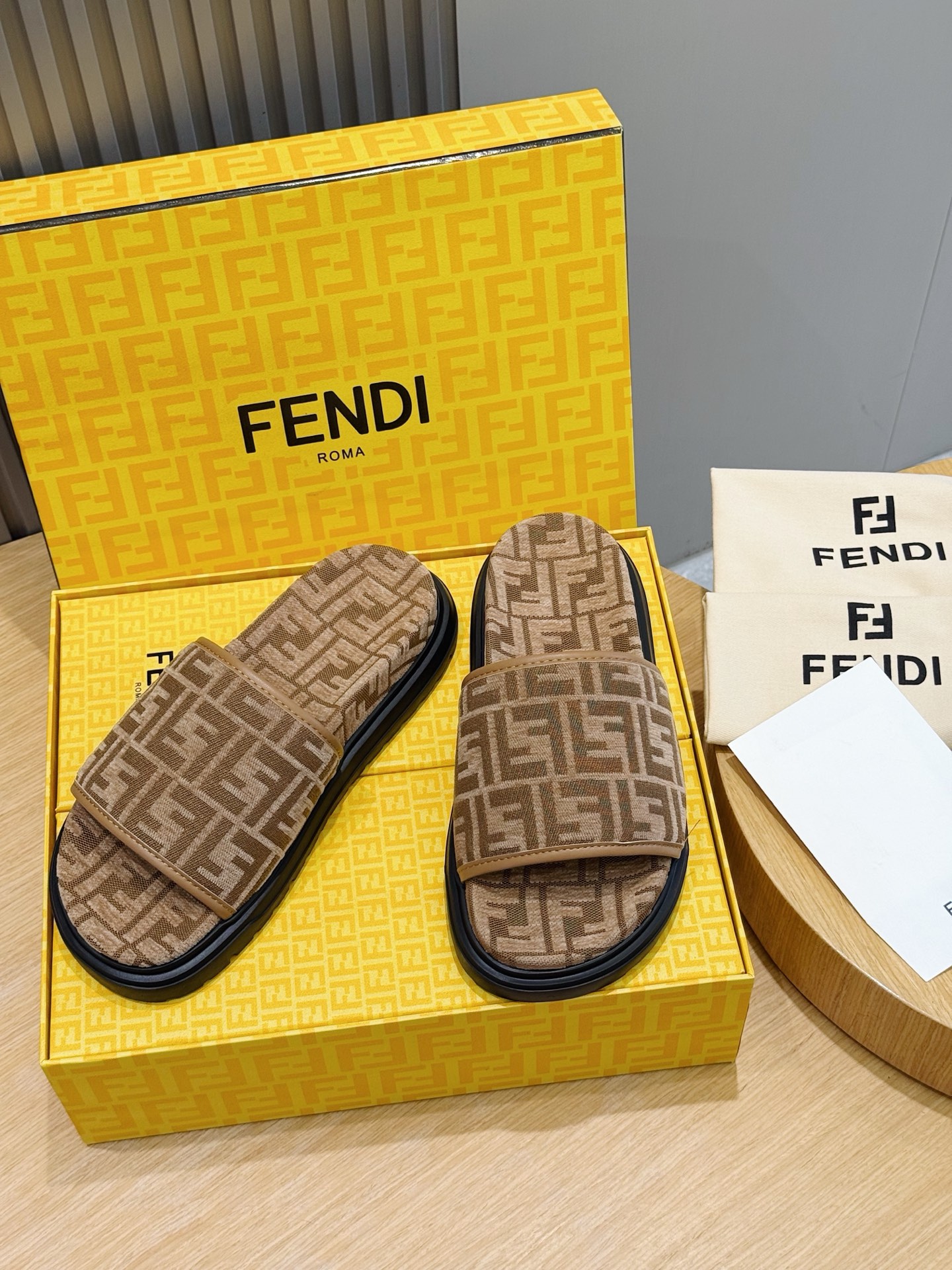 Fendi Men's FF Slipper Mule
