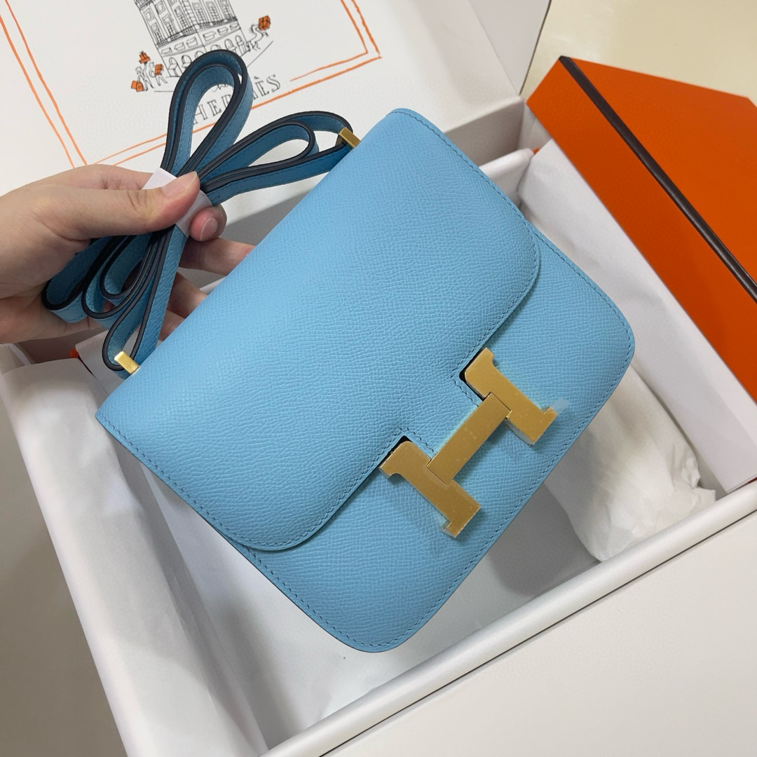 Hermes Celeste Epsom Constance 18