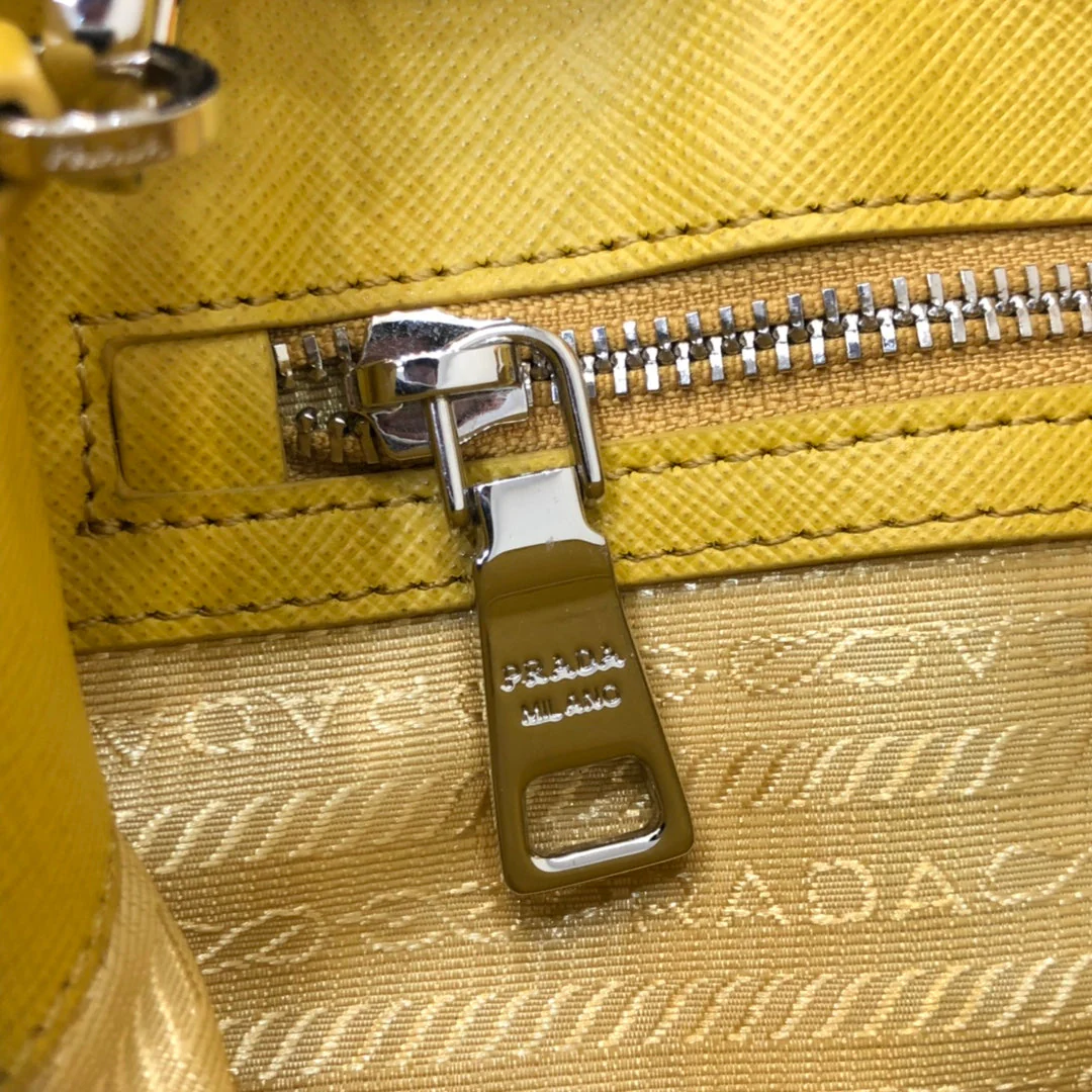 Prada MINI 23 BAG IN SUNNY YELLOW SAFFIANO LEATHER