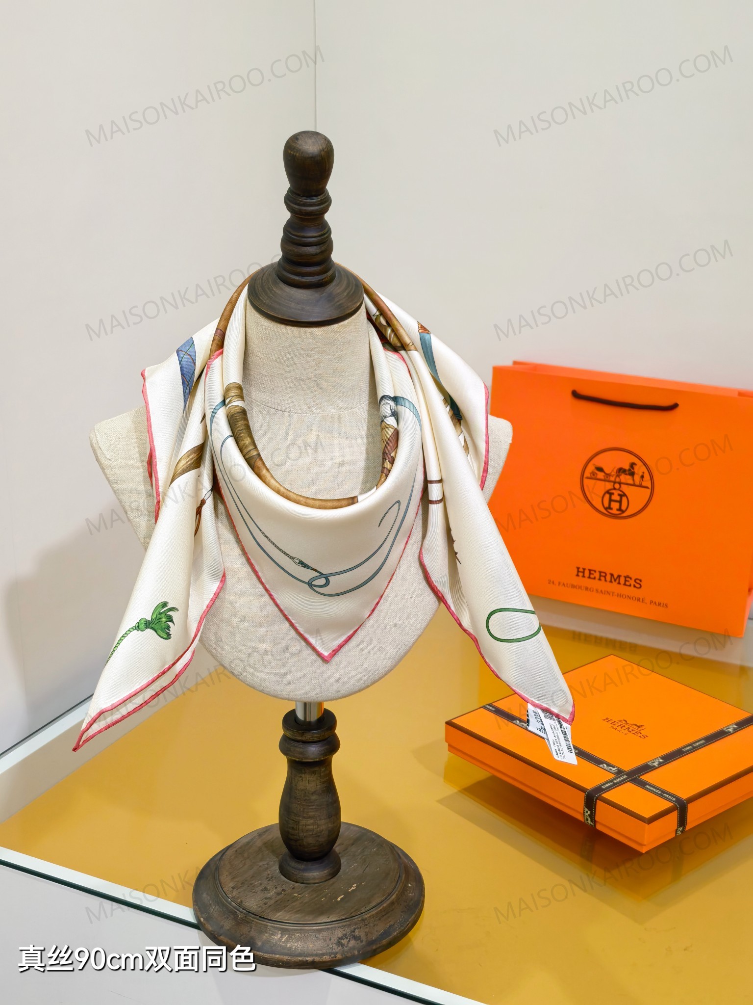 Hermes Grand Galop Horse Square Scarf - KAIROO