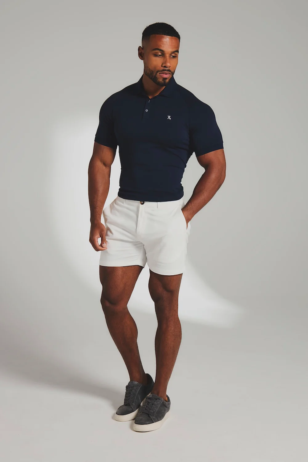 (Pre-order)Athletic Fit Polo Shirt in True Navy