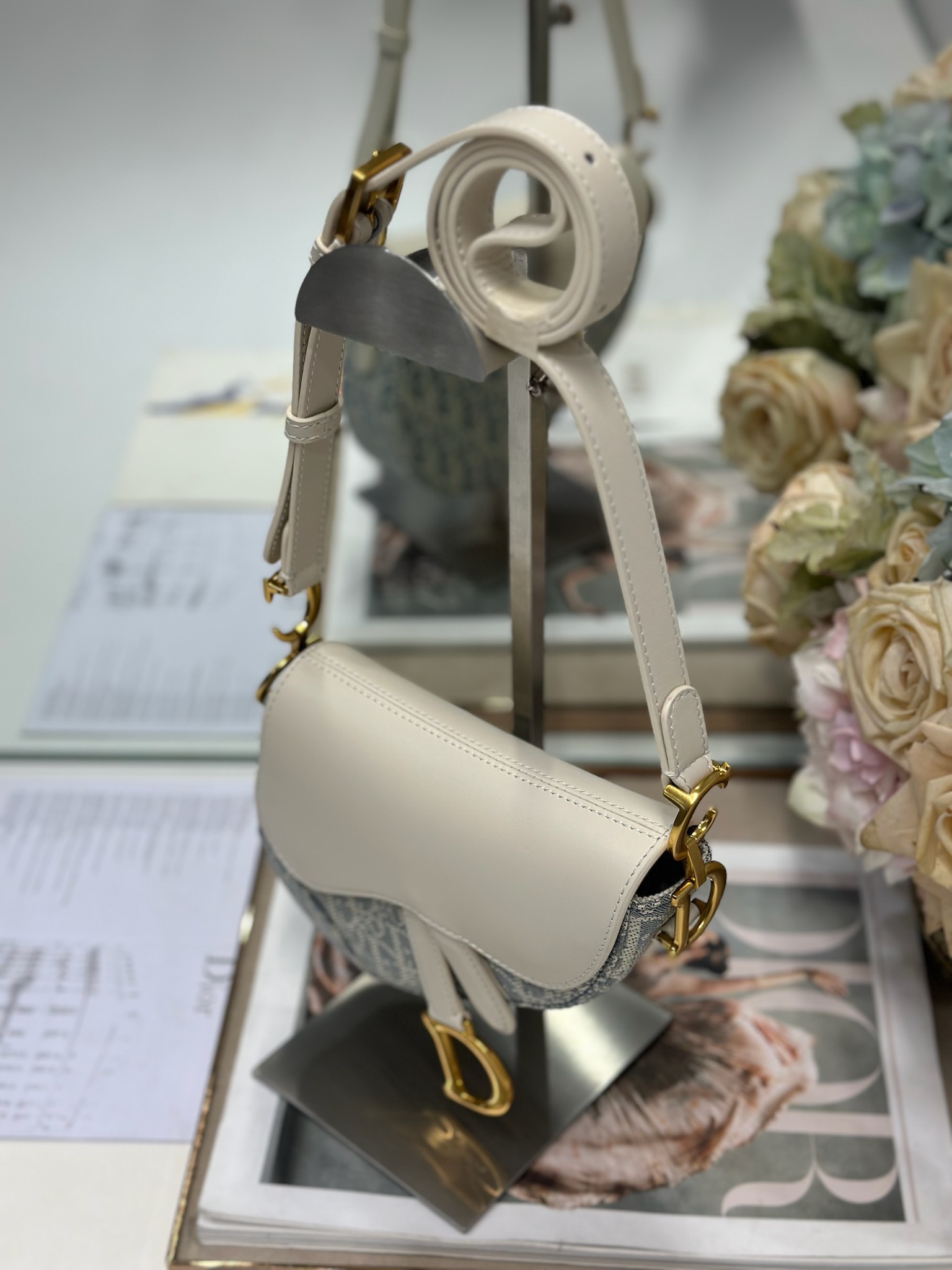 Dior Mini Soft Saddle Shoulder Bag