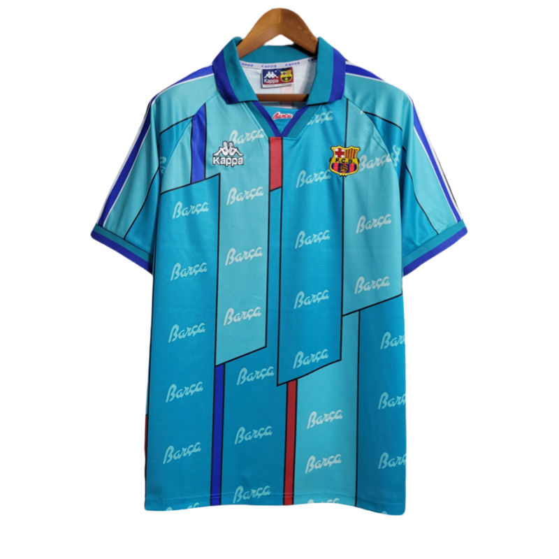 96-97 Barcelona Retro Away Soccer Shirt