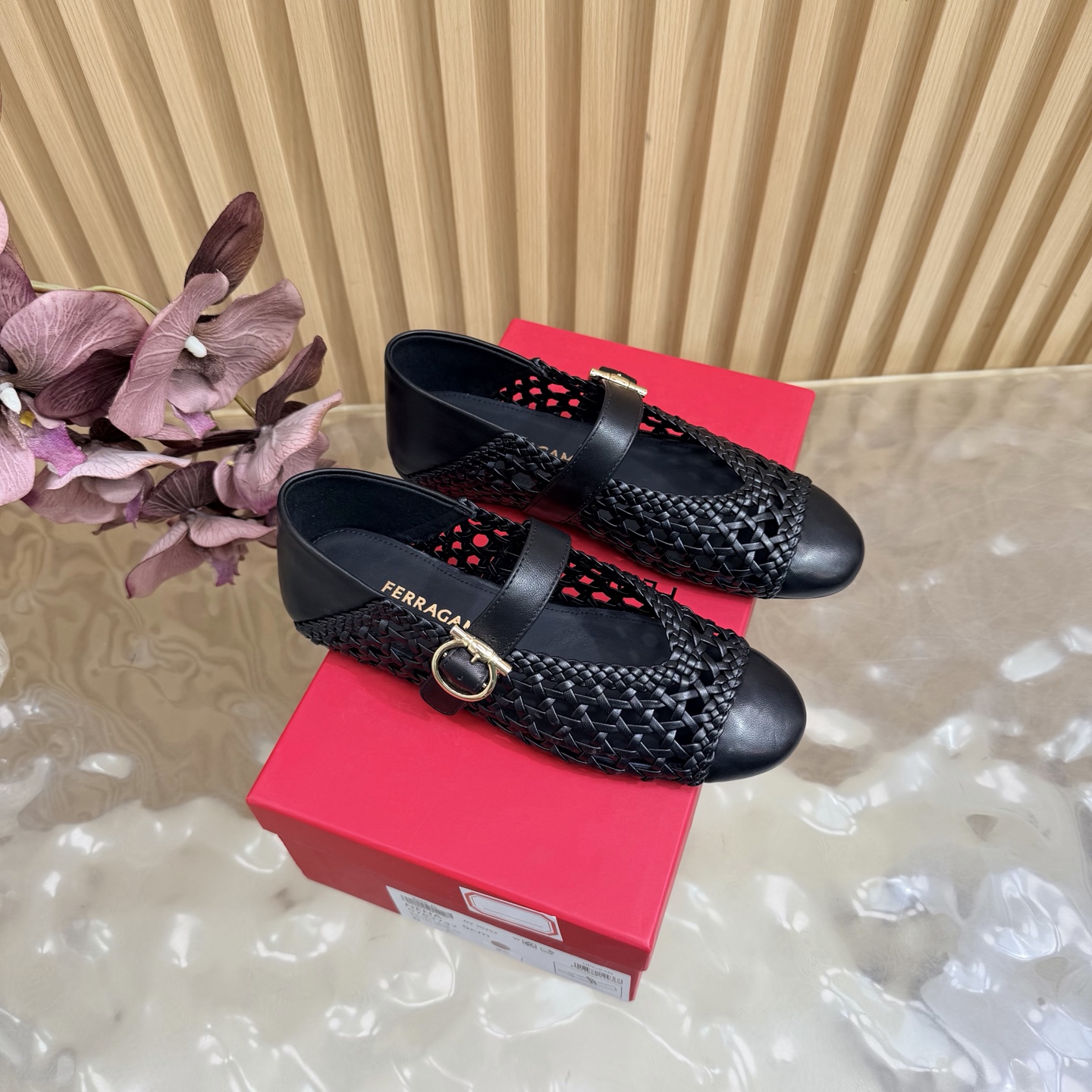 Ferragamo Gancin Mary Jane Ballet Flat