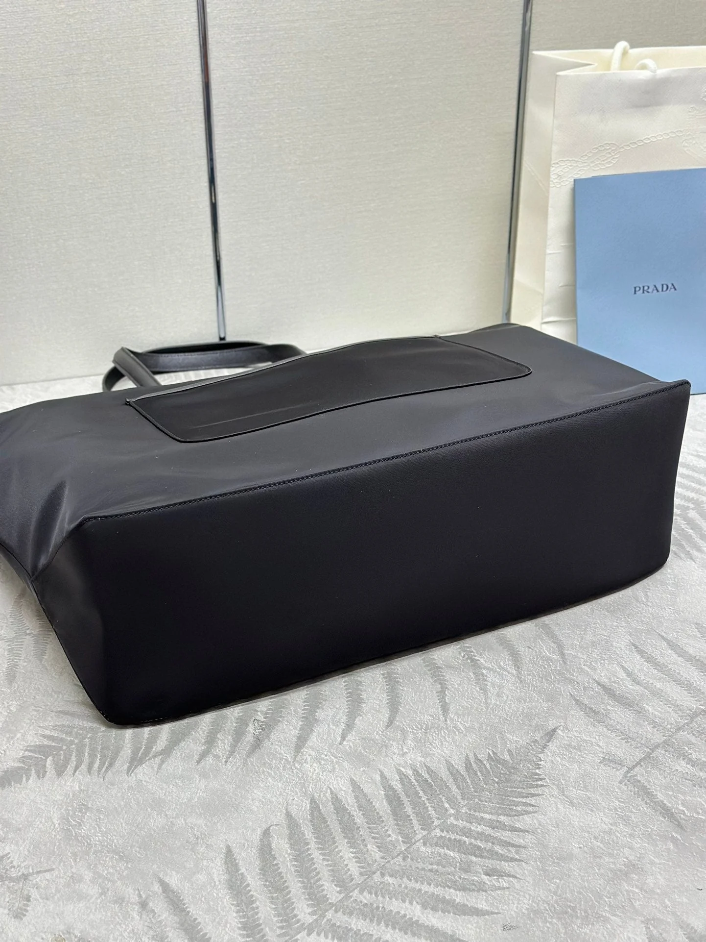 Prada  CLASSIC TOTE BAG 43 IN BLACK RE-NYLON FABRIC