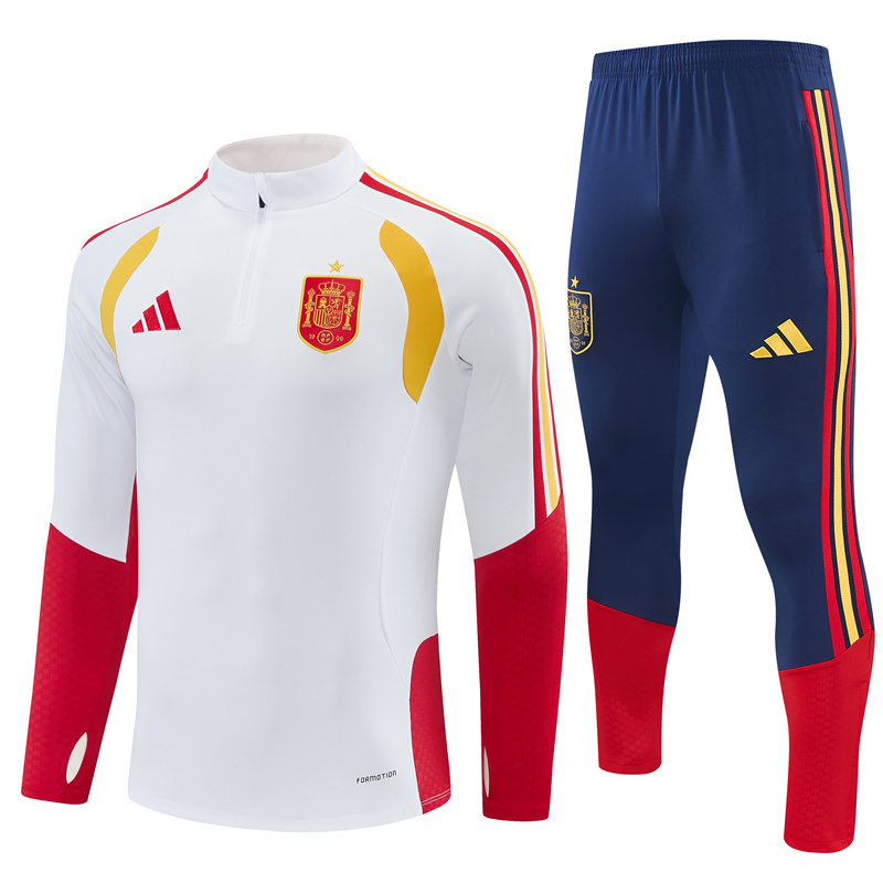 Adult/ Kids 2526 Spain Training Suit - White