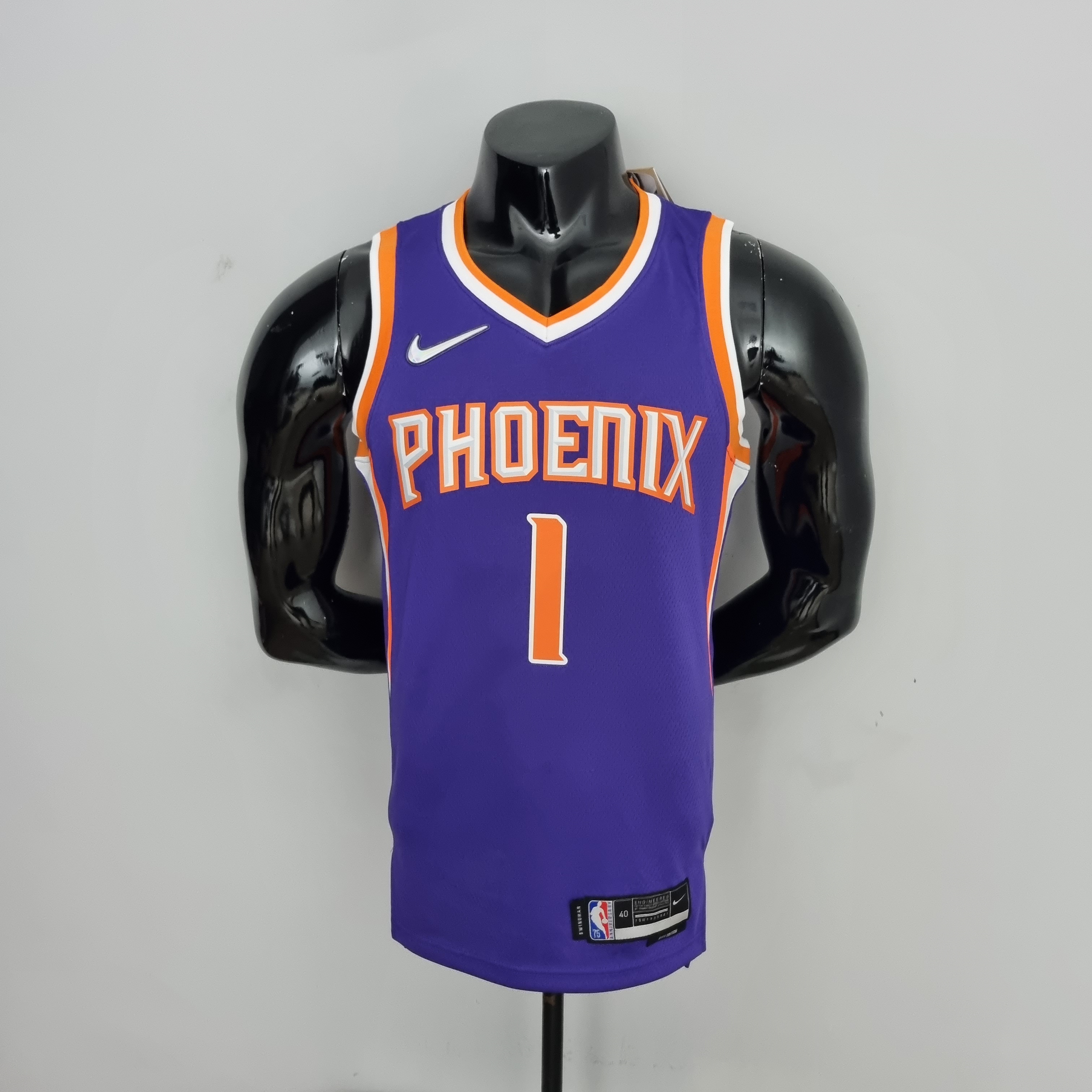Devin Booker Phoenix Suns 75th Anniversary Swingman Jersey Purple