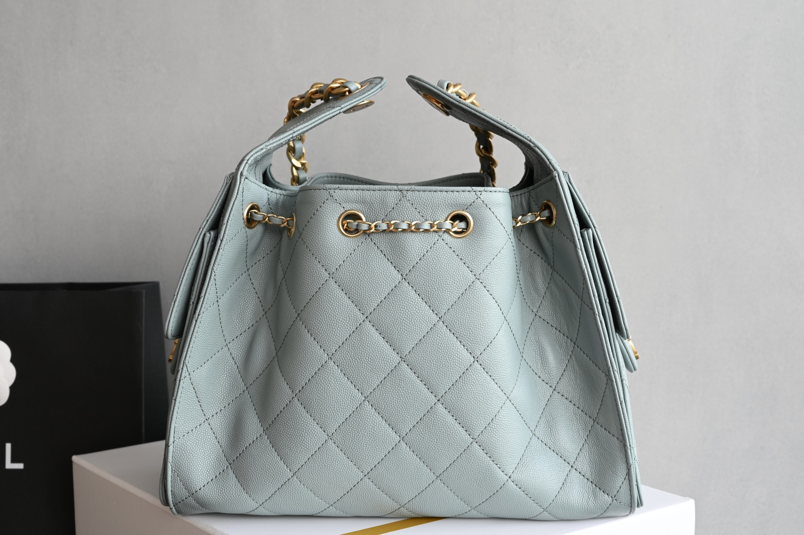 Chanel 25 Small Hobo Bag in Light Blue AS5293