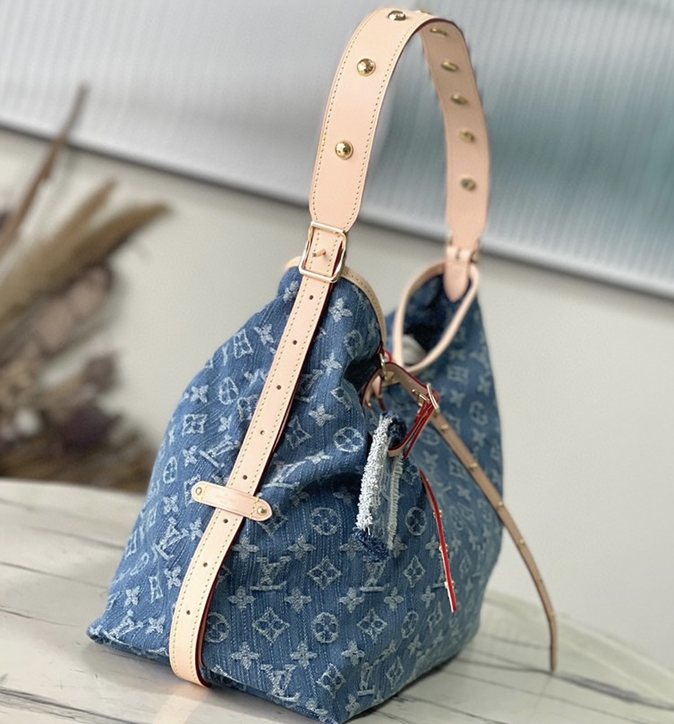 Louis Vuitton LV CARRYALL Denim Bag