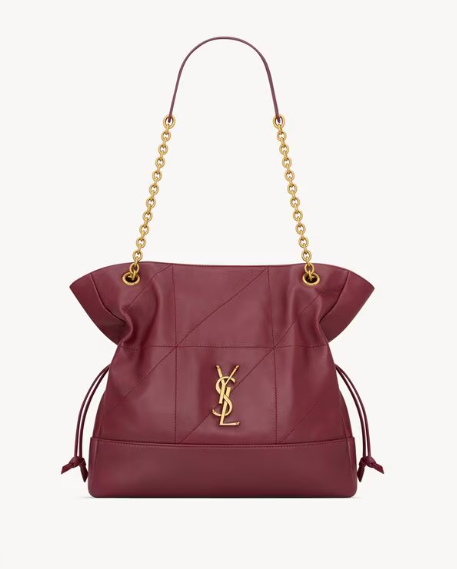 Saint Laurent Rouge Merlot Lambskin Large Jamie Bag 809824