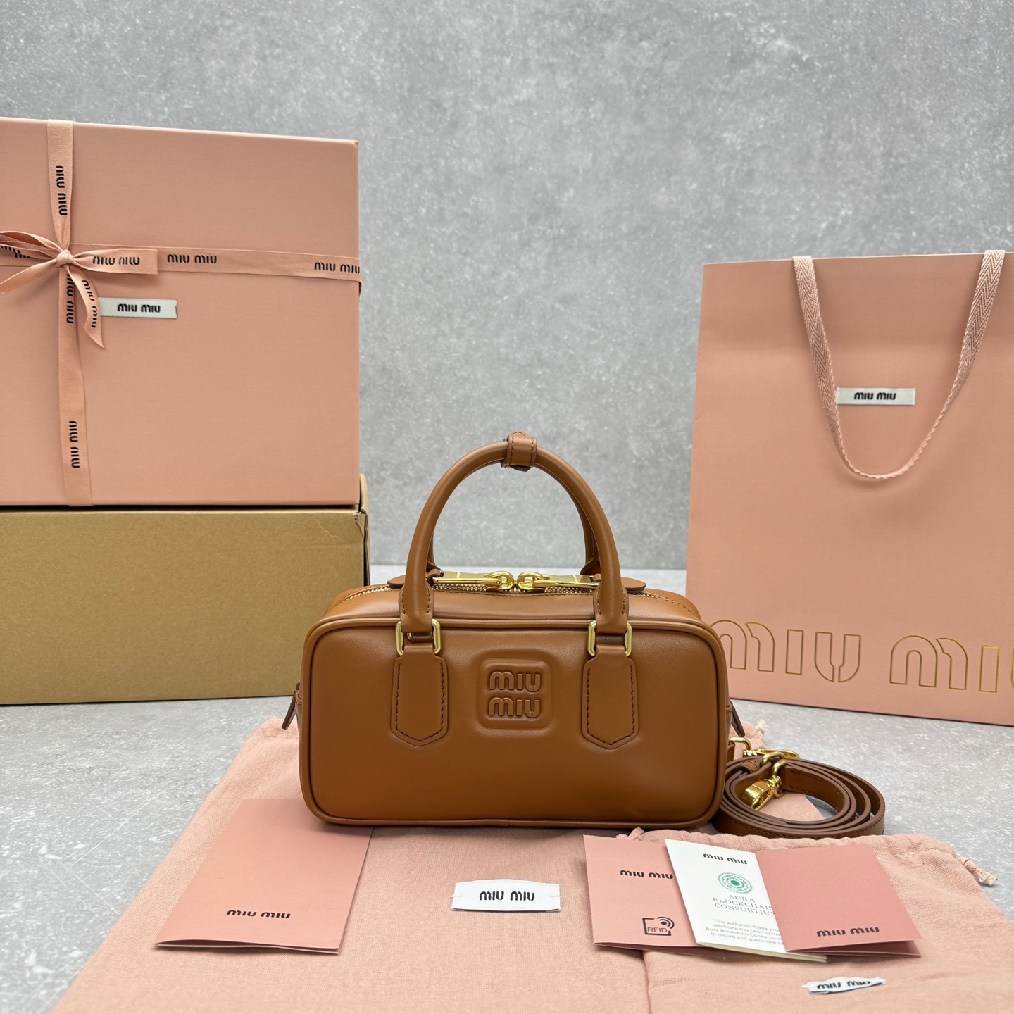 Miumiu Arcadie leather bag