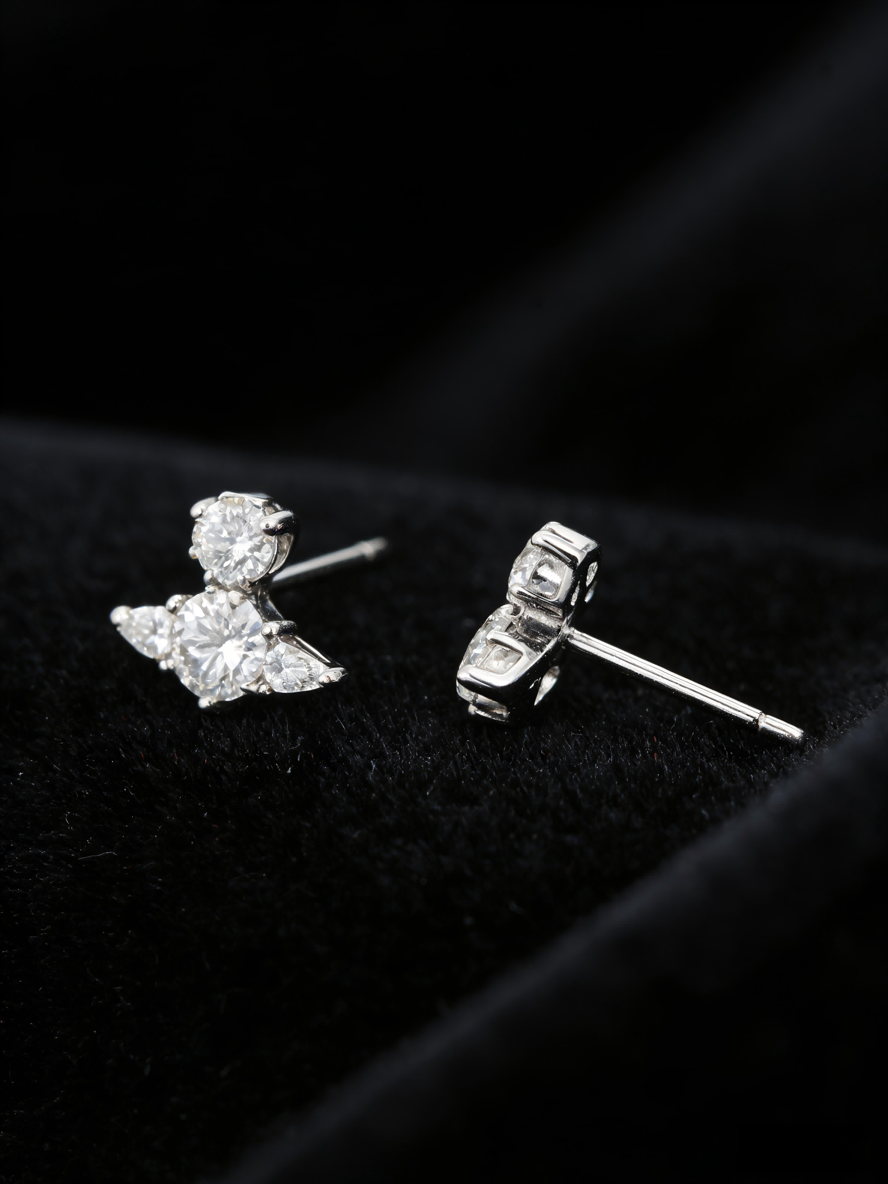 Dainty Silver Star Stud Earrings, Sparkling Zircon Ear Jewelry, Perfect Gift for Her