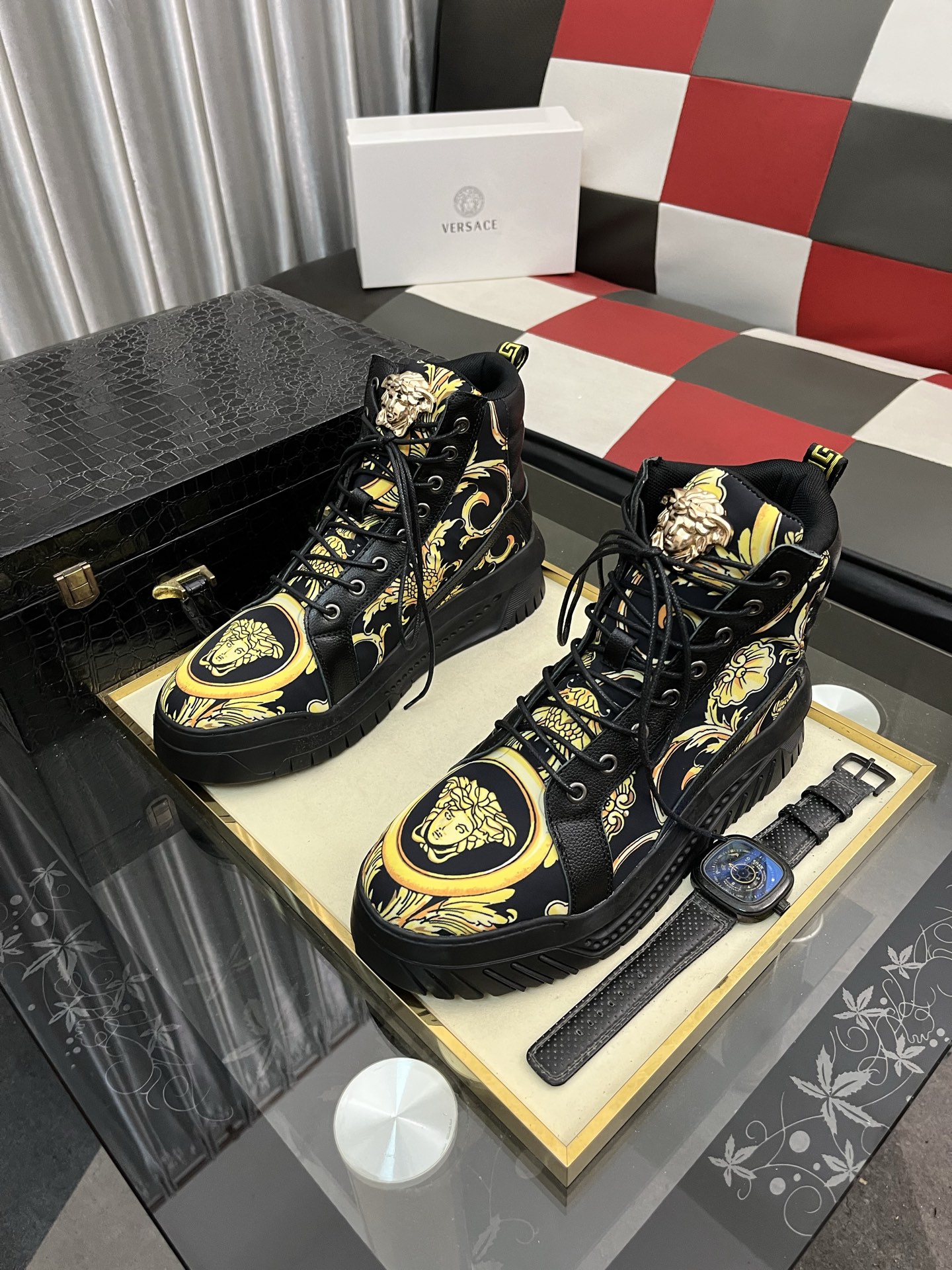 Versace Men's Anklet Boots