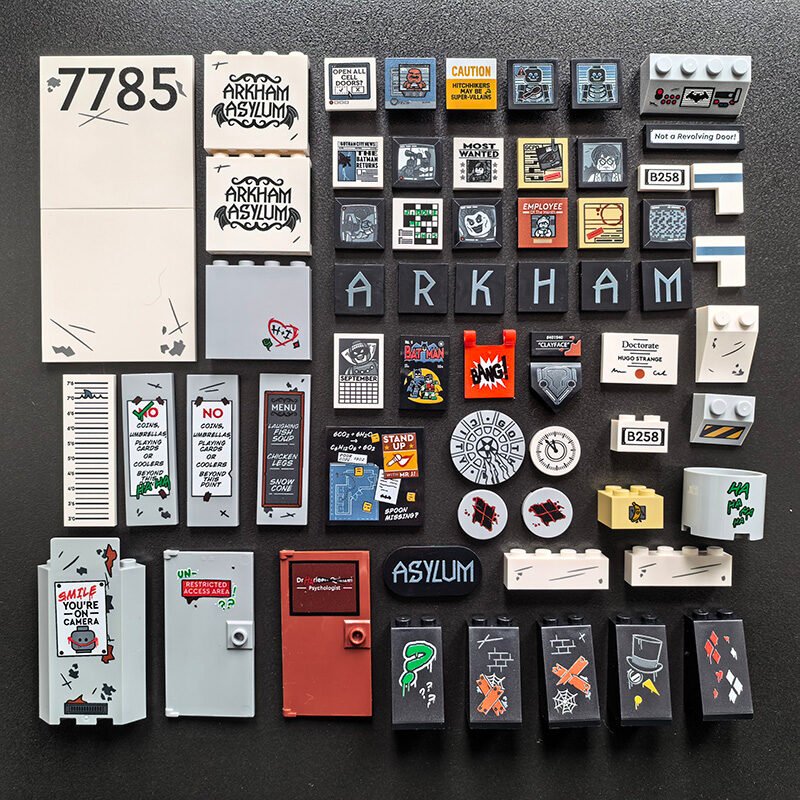 Print Parts For 76300 Arkham Asylum(All errors to be corrected)