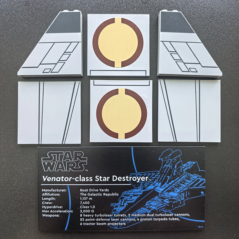 Print Parts For 75367 Venator-class Republic Attack Cruiser