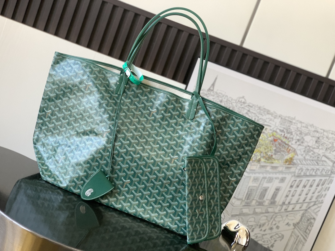 Goyard Saint Louis GM Tote in Green