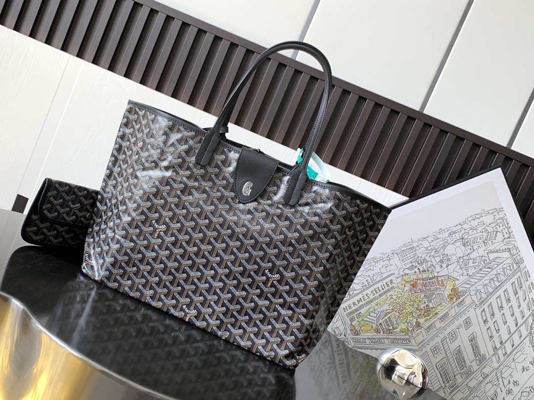 Goyard Saint Louis PM Tote in Black