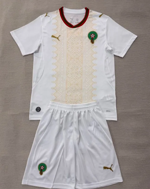 Kids Morocco Away Jersey Suit World Cup 2026