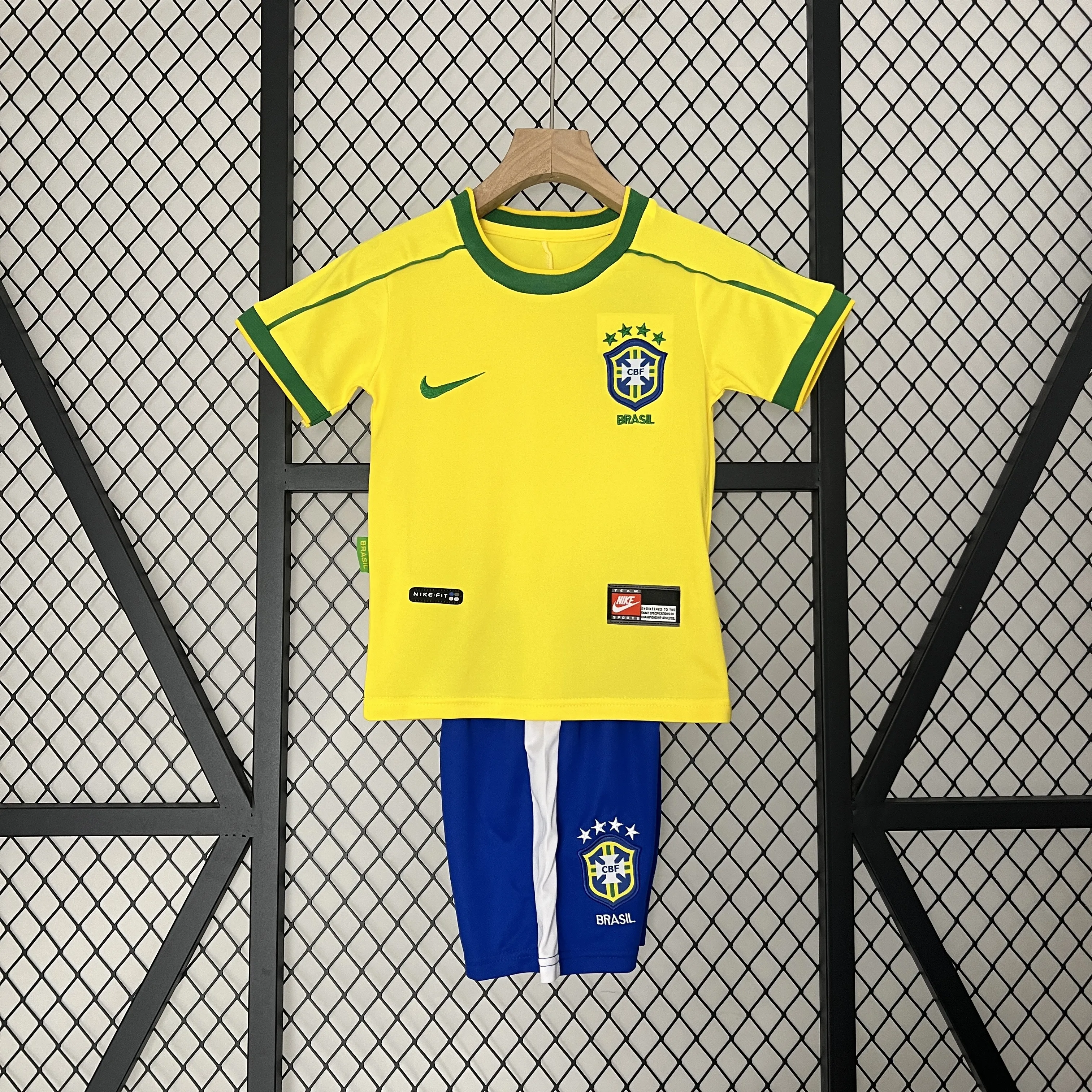 Kids Retro Brazil 1998 Home 16-28
