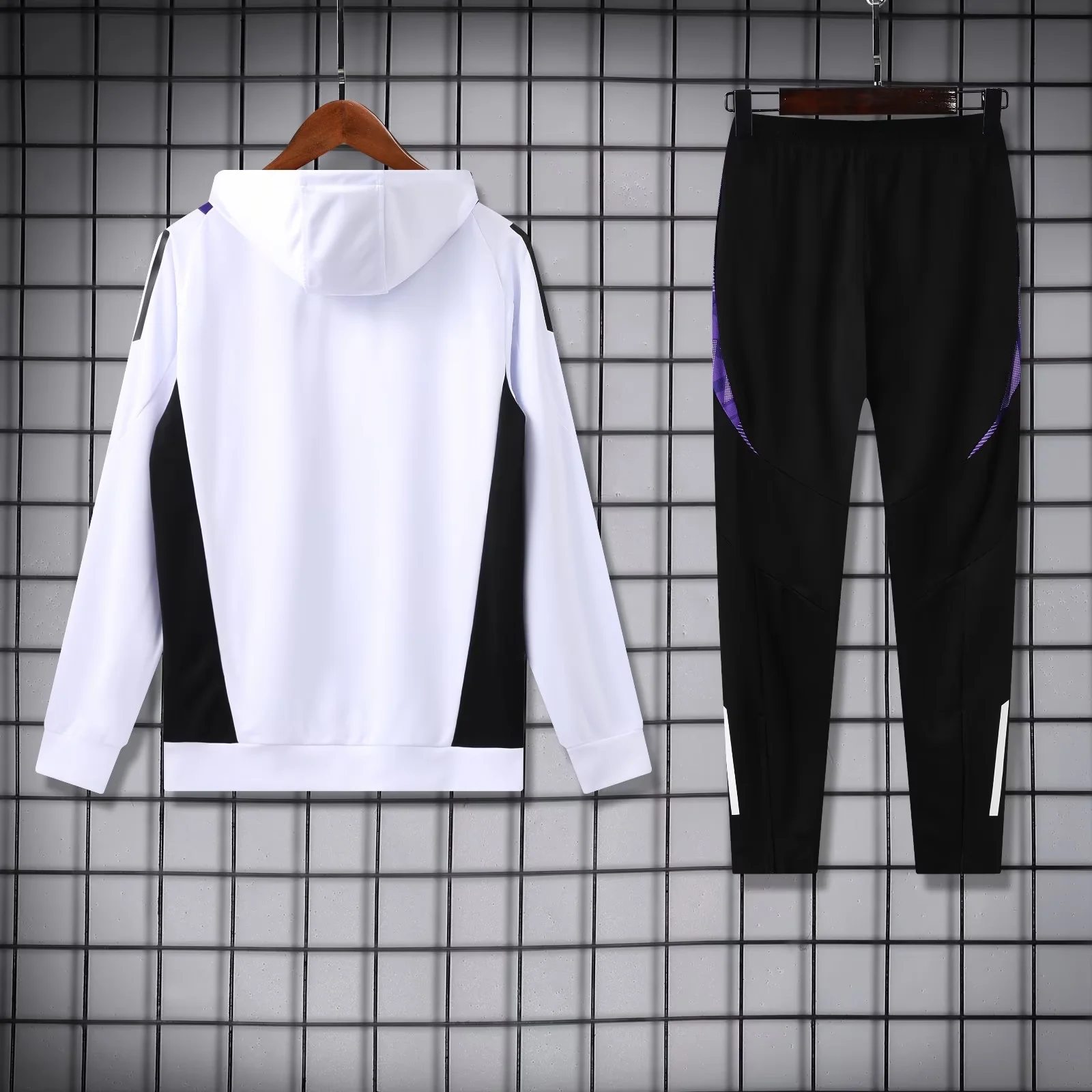 Hooded Real Mαdrid 24/25 Training Suit Long Sleeves