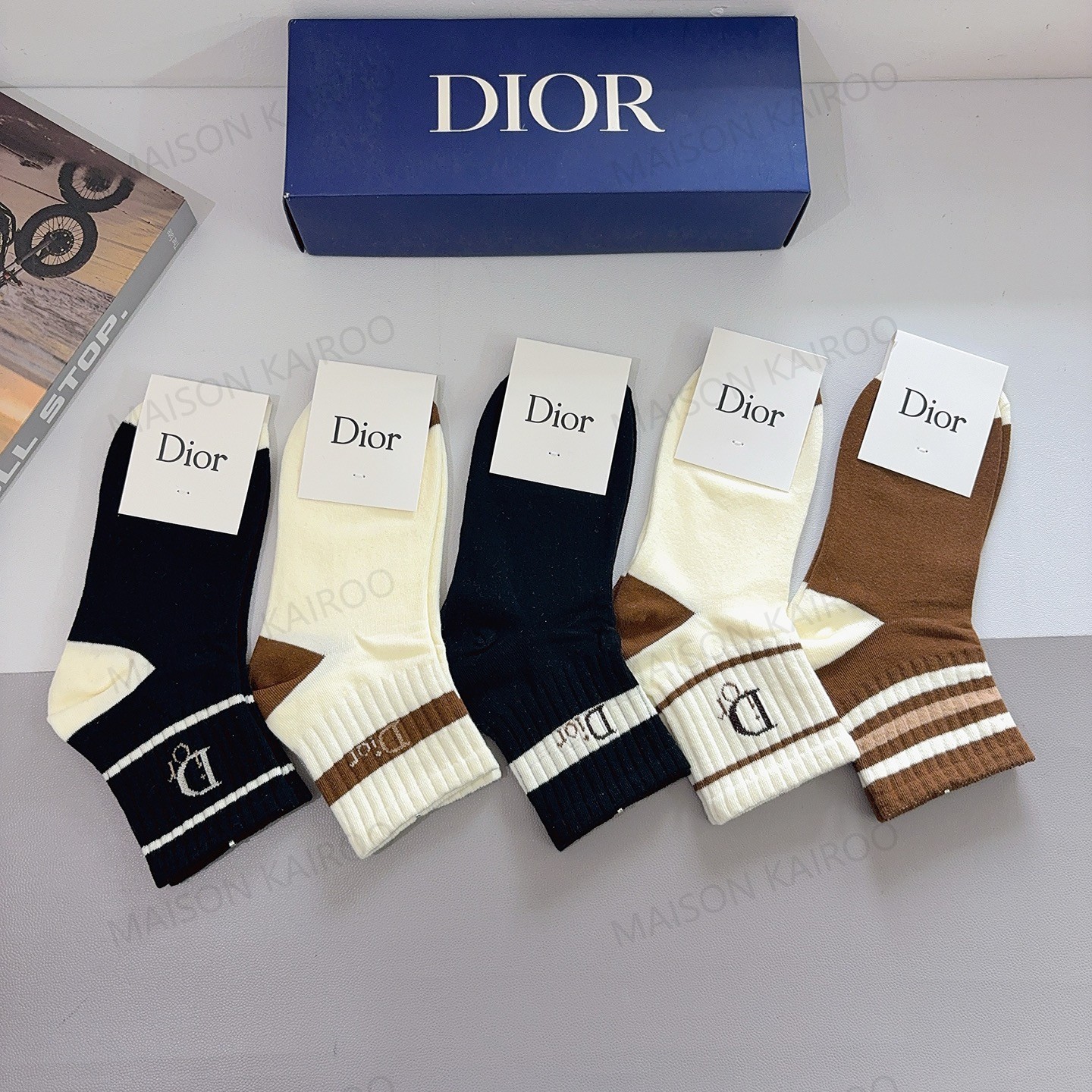 Dior Socks 5-Pack - KAIROO