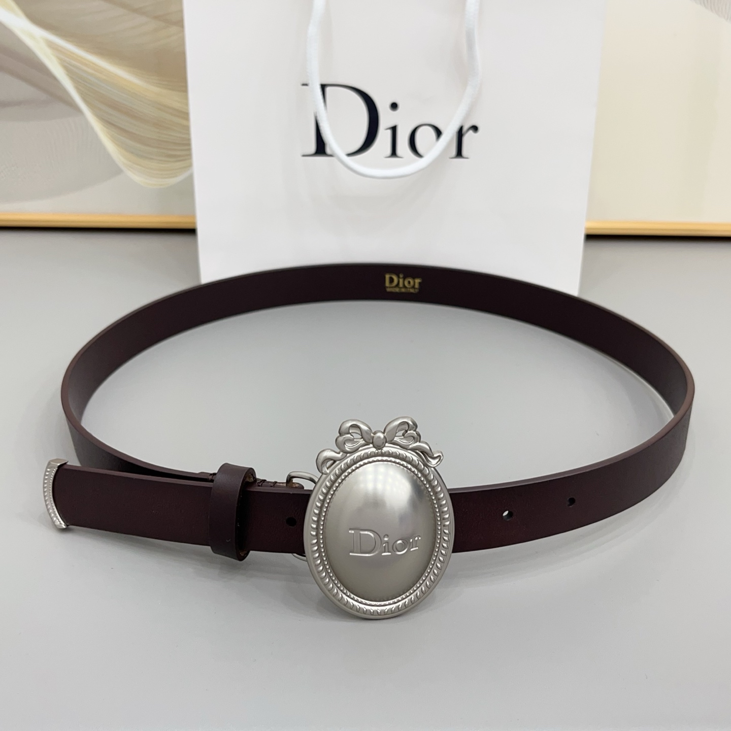 Dior 2026 New Leather Belt 2.5cm