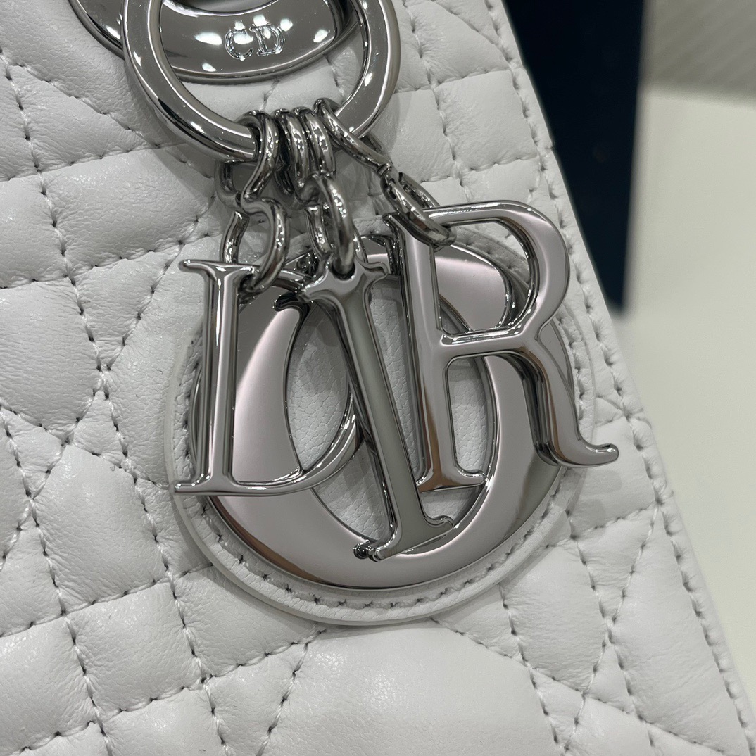 DIOR Mini Lady Dior Bag White