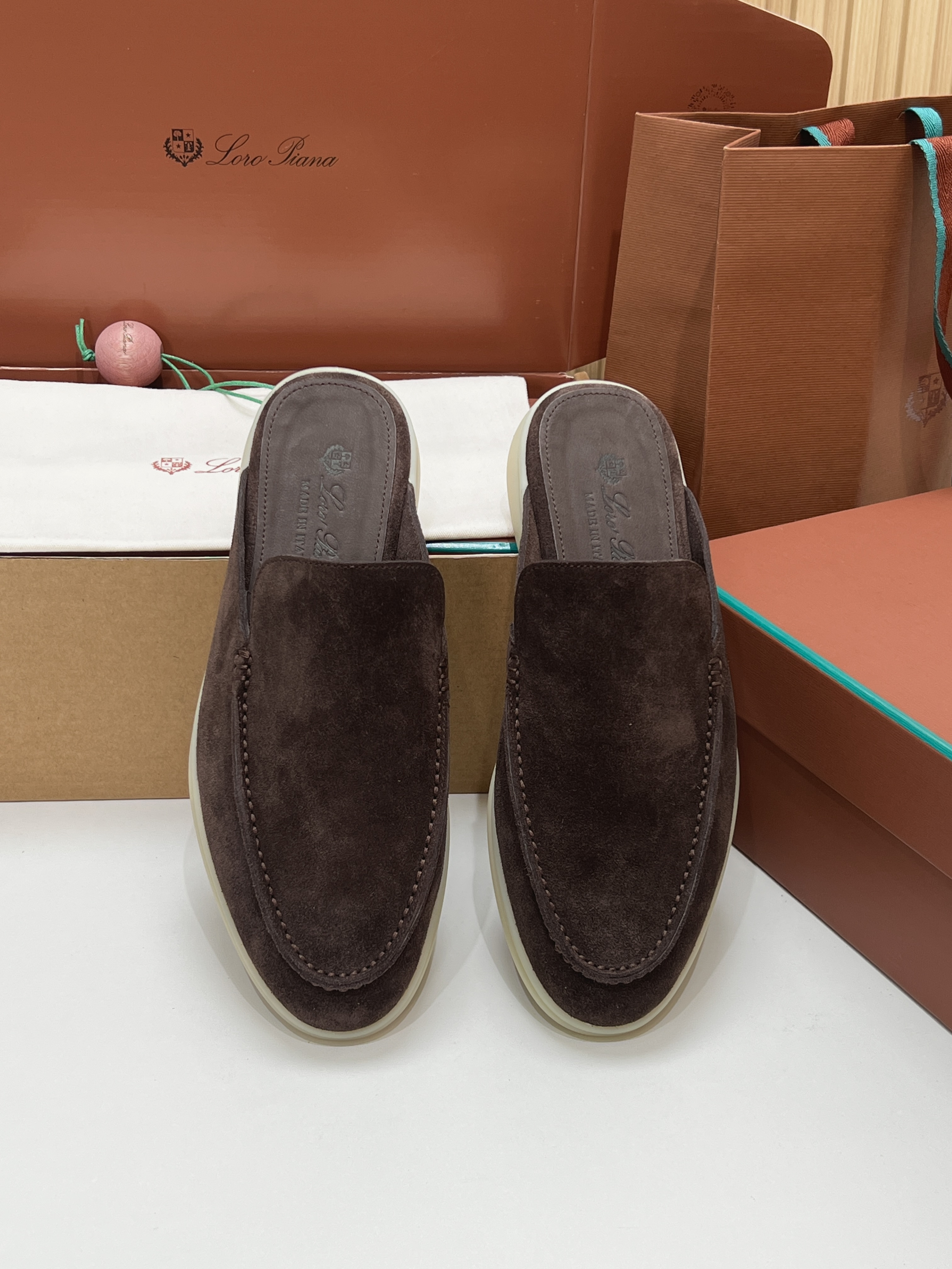 Loro Piana Men's Suede Mule