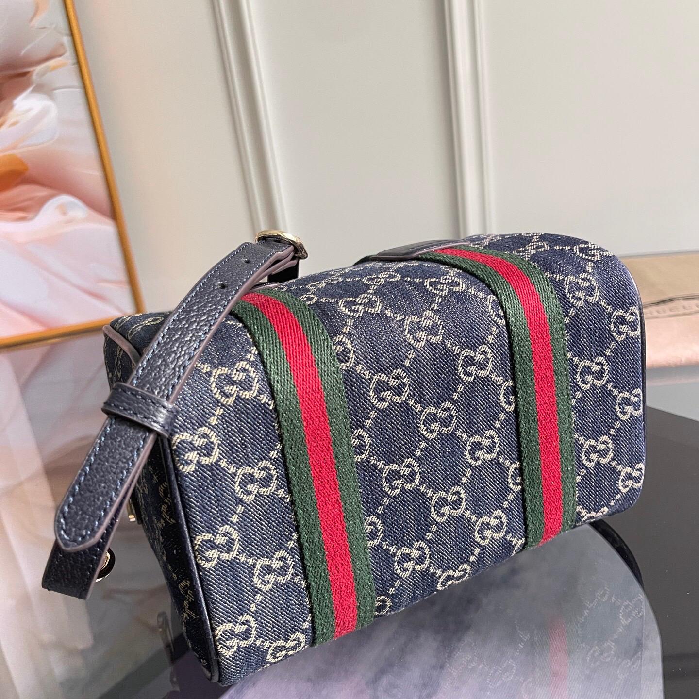 GUCCI Bags Variation navy and white GG denim