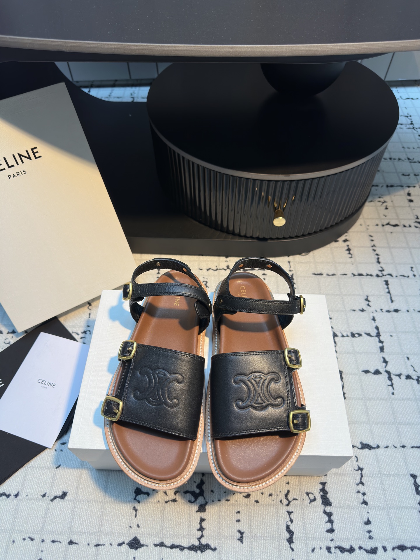 Celine Women's Leather Sandals