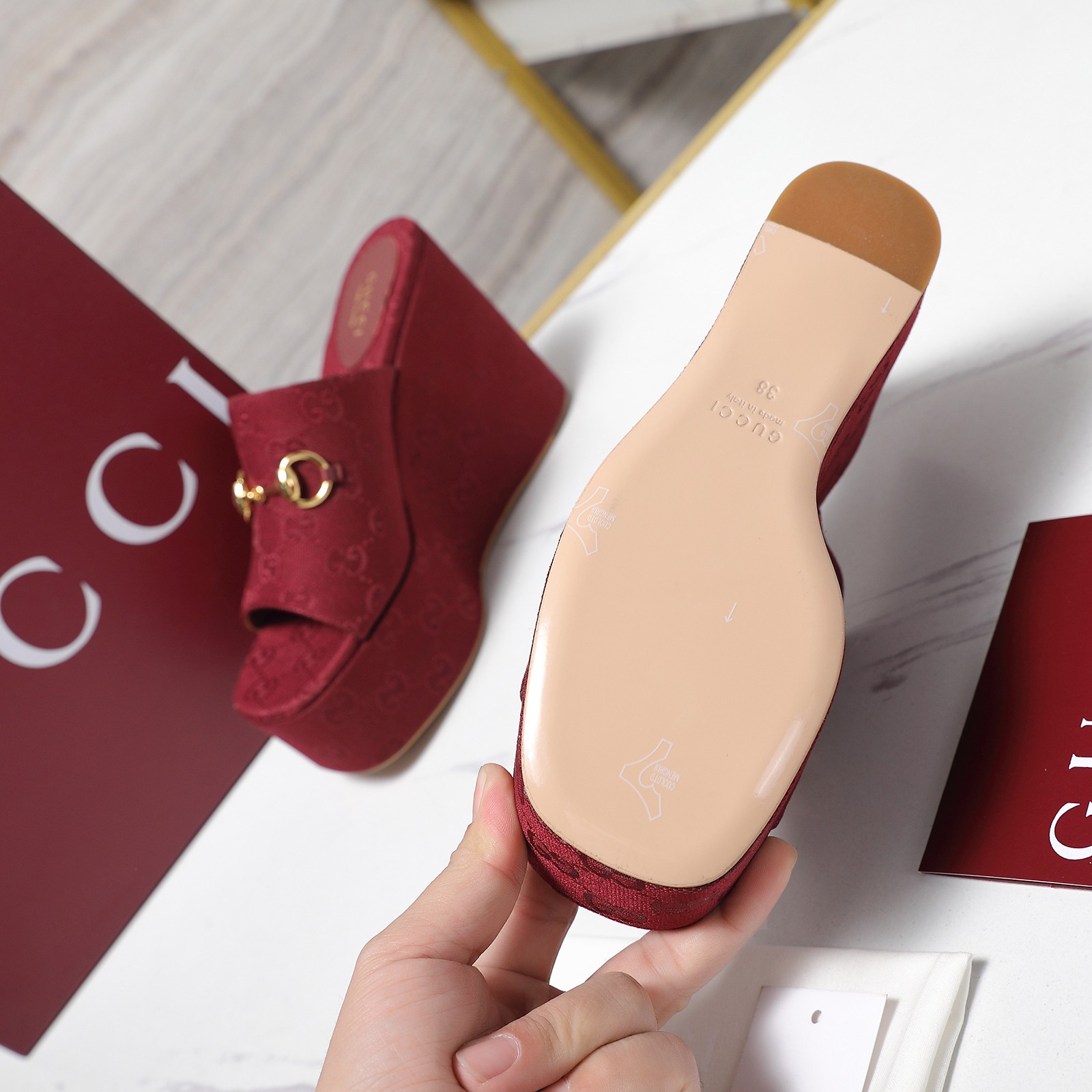 Women's Gucci GG Platform Mule