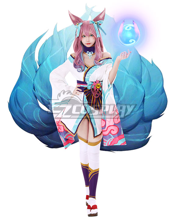 League of Legends LOL Spirit Blossom Ahri Cosplay Costume