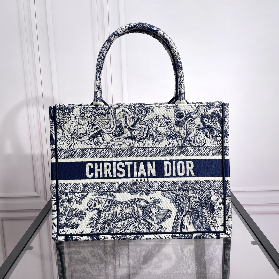 Dior Medium Embroidered Book Tote