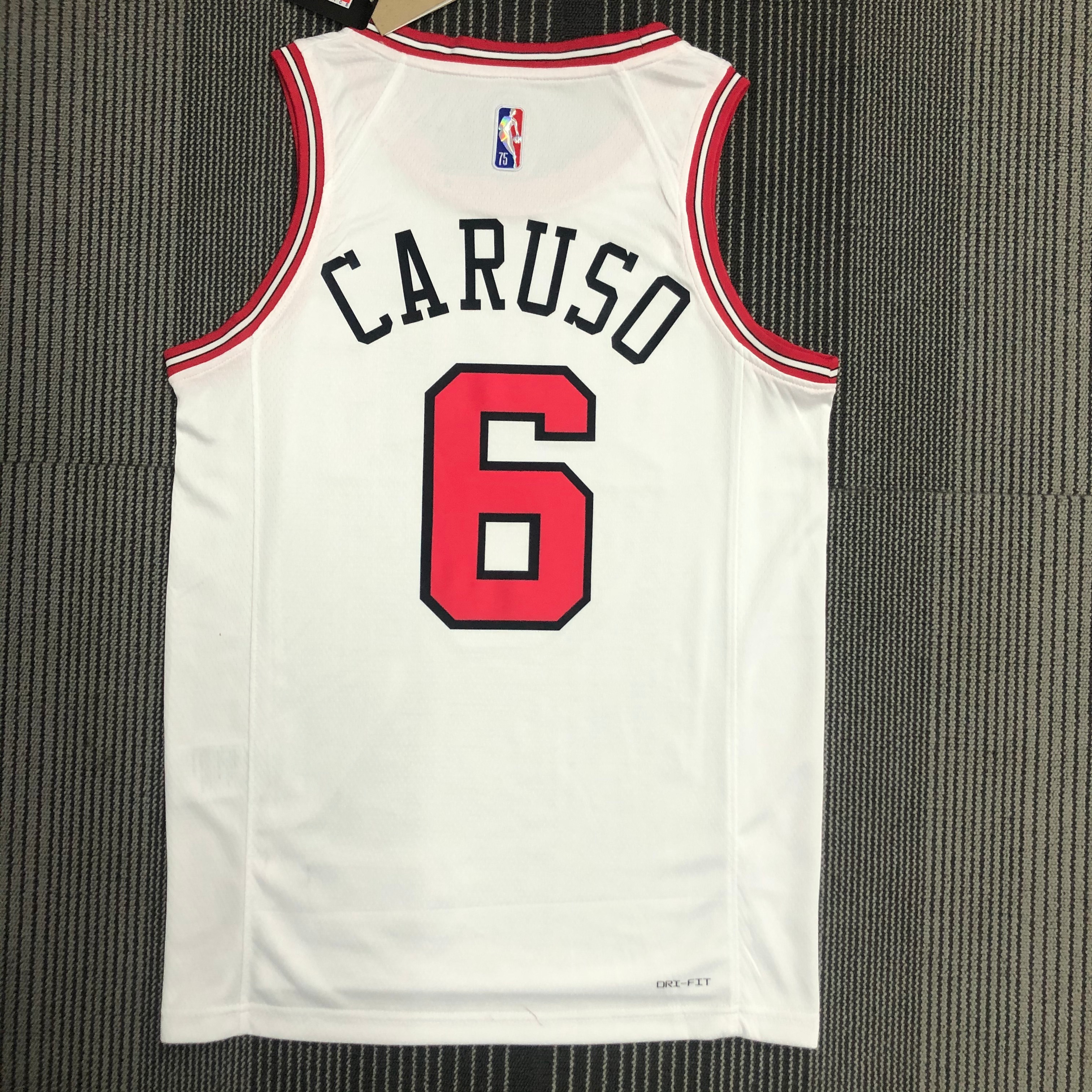 75th Anniversary Chicago Bulls White Edition No.6 Caruso