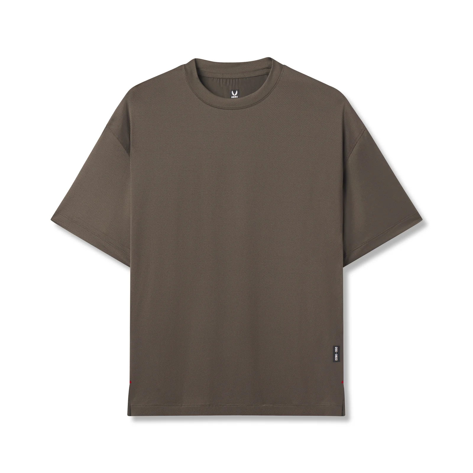 0822. AeroSilver Oversized Tee - Deep Taupe