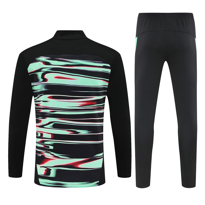 Adult/ Kids 2526 Portugal half zipper Training suit 801