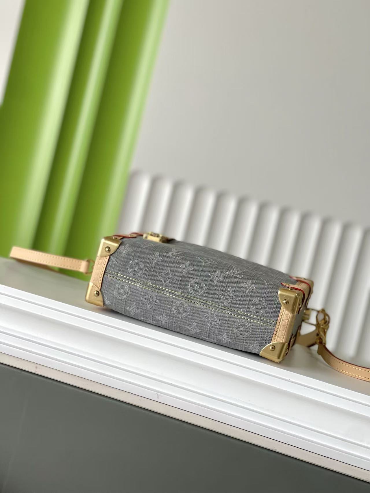 Louis Vuitton Side Trunk Denim Soft Box Bag