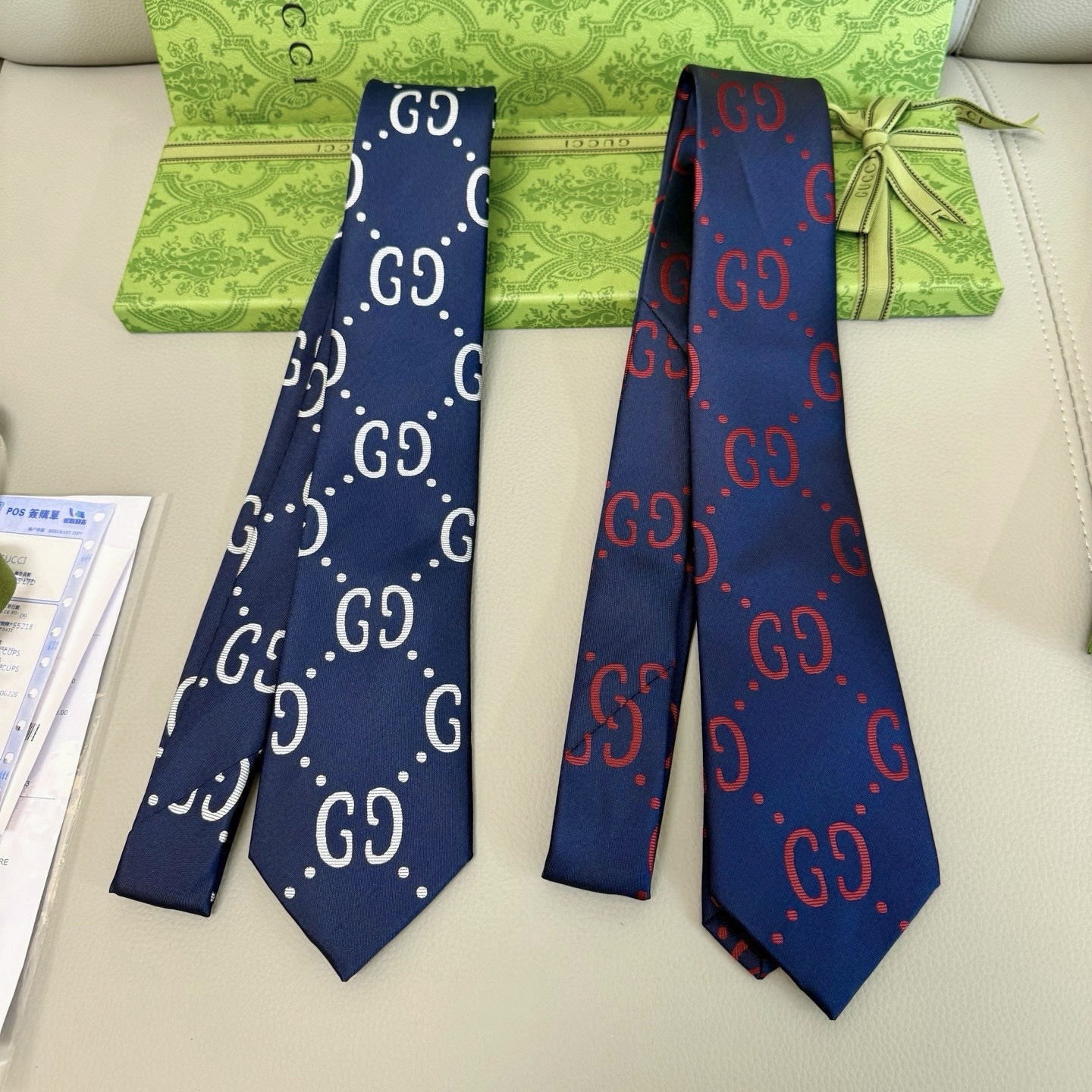 Gucci Jumbo GG All-over Logo Silk Tie - The Ultimate Statement Piece - KAIROO